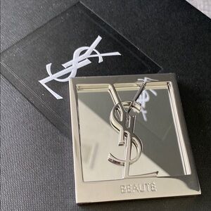 YSL Silver Makeup Mirror